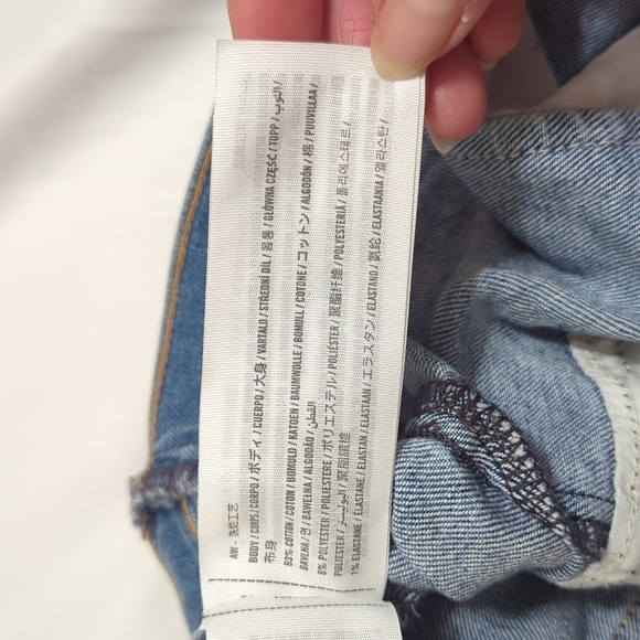 Abercrombie & Fitch The Super Skinny Ankle High Rise Jeans, Color Blue Size 34 - Picture 10 of 15